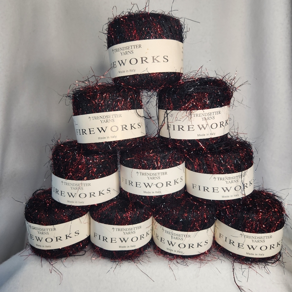 Trendsetter "Fireworks" Eyelash Metallic Yarn
